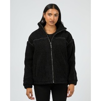 All About Eve Newport Zip Thru Teddy - Black