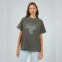 All About Eve Eclipse Relaxed Tee - Charcoal