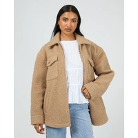 All About Eve Aria Shacket - Tan