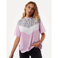 All about Eve-Cheetah Chevron tee-Pink