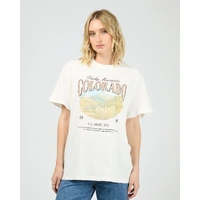 All About Eve Rocky Mountains Relaxed Tee - Vintage White