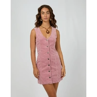 All About Eve Bailey Cord Dress - Quartz Pink