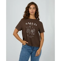 All About Eve Saluti Regular Tee - Brown