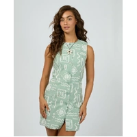 All About Eve Lucia Mini Dress - Sage