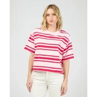 All About Eve Ruby Crop Relaxed Tee - Red