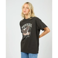 All About Eve Montana Relaxed Tee - Washed Black