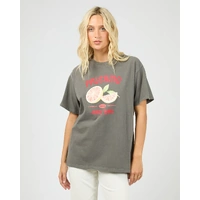 All About Eve Palermo Relaxed Tee - Charcoal
