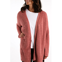 All About Eve Everyday Knit Cardi - Plum