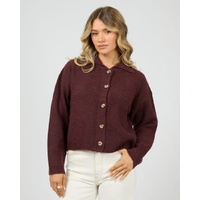 All About Eve Nantucket Knit Cardi - Burgundy
