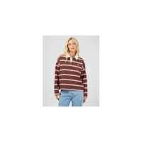 All About Eve Avery Rugby Top - Brown