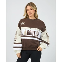All About Eve Div One Panel Crew - Brown