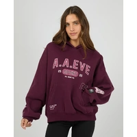 All About Eve Empower Box Hoodie - Wine
