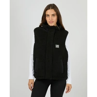 All About Eve Cosy Club Teddy Vest - Black