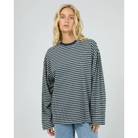 All About Eve Paloma L/S Stripe Tee - Sage