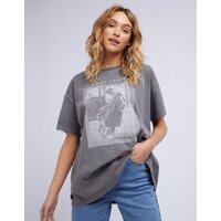 All About Eve Lost Trail Tee - Washed Charcoal