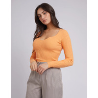 All About Eve Mae Knit Top - Orange