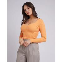 All About Eve Mae Knit Top - Orange