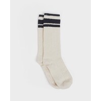 All About Eve Active Crew Socks 2 Pack - Natural/Black