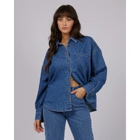 All About Eve Maci Denim Shirt - Heritage Blue