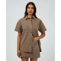 All About Eve Simi Denim Shirt - Cocoa