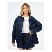 All About Eve Dale Shacket - Indigo