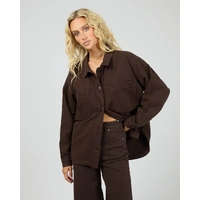 All About Eve Dale Shacket - Brown