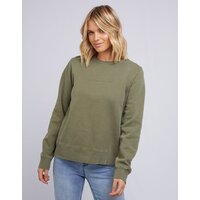 All About Eve-Washed Crew-Khaki