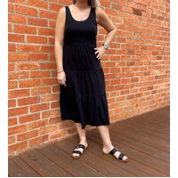 All About Eve AAE Linen Midi Dress - Black