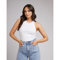 All About Eve Eve Rib Baby Tank - White