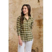 Italian Star Collins Shirt - Military Square