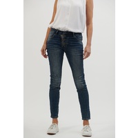 Italian Star Button Hero Jeans - Dark Denim
