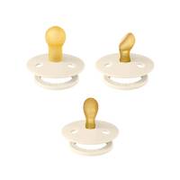Bibs Try-It Colour Pacifiers 3 Pack Size 1 - Ivory