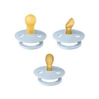 Bibs Try-It Colour Pacifiers 3 Pack Size 1 - Baby Blue