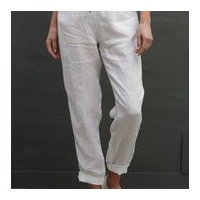 Italian Star -818230 Chichi Linen Pant - White