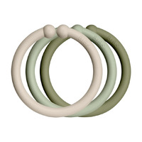 Bibs Link Loops Pack 12 - Vanilla/Sage/Olive