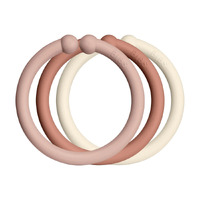 Bibs Link Loops Pack 12 - Blush/Woodchuck/Ivory