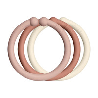 Bibs Link Loops Pack 12 - Blush/Woodchuck/Ivory