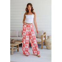 Miss Marlow Palm Pants - Melon