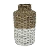 Stoneleigh & Roberson Harper Woven Vase 31x18cm - Natural/White