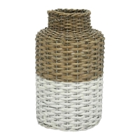 Stoneleigh & Roberson Harper Woven Vase 25x16cm - Natural/White