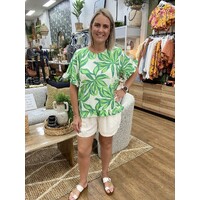 Miracle Pull On Linen Short - White