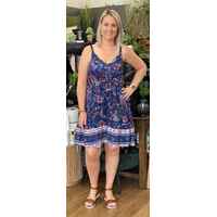 Miracle- S/String butt indigo bord Dress