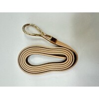 Adorne-Loop Buckle Fine Leather Belt-Nude