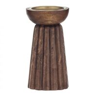 Amalfi Parc Pillar Candleholder 9.5x19cm - Natural