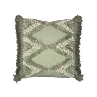 Amalfi Cinnabar Cushion 45x10x45cm - Sage Green