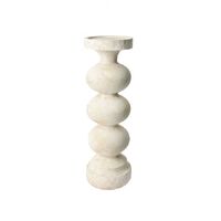Amalfi Bordon Candleholder 12x12x36.5cm - Beige