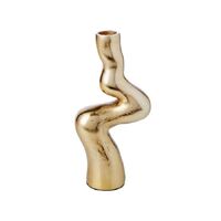 Amalfi Twisted Metal Candleholder 10x20cm - Gold