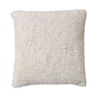 Amalfi Faux Rabbit Fur Cushion 50cm - Cream