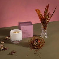 Urban Rituelle Aotheca 140gm Soy Candle - Pistachio, Saffron, Praline, Maple