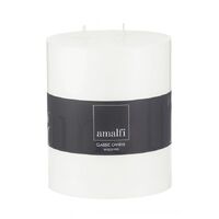 Amalfi 3 Wick Candle 12.5x15cm - White